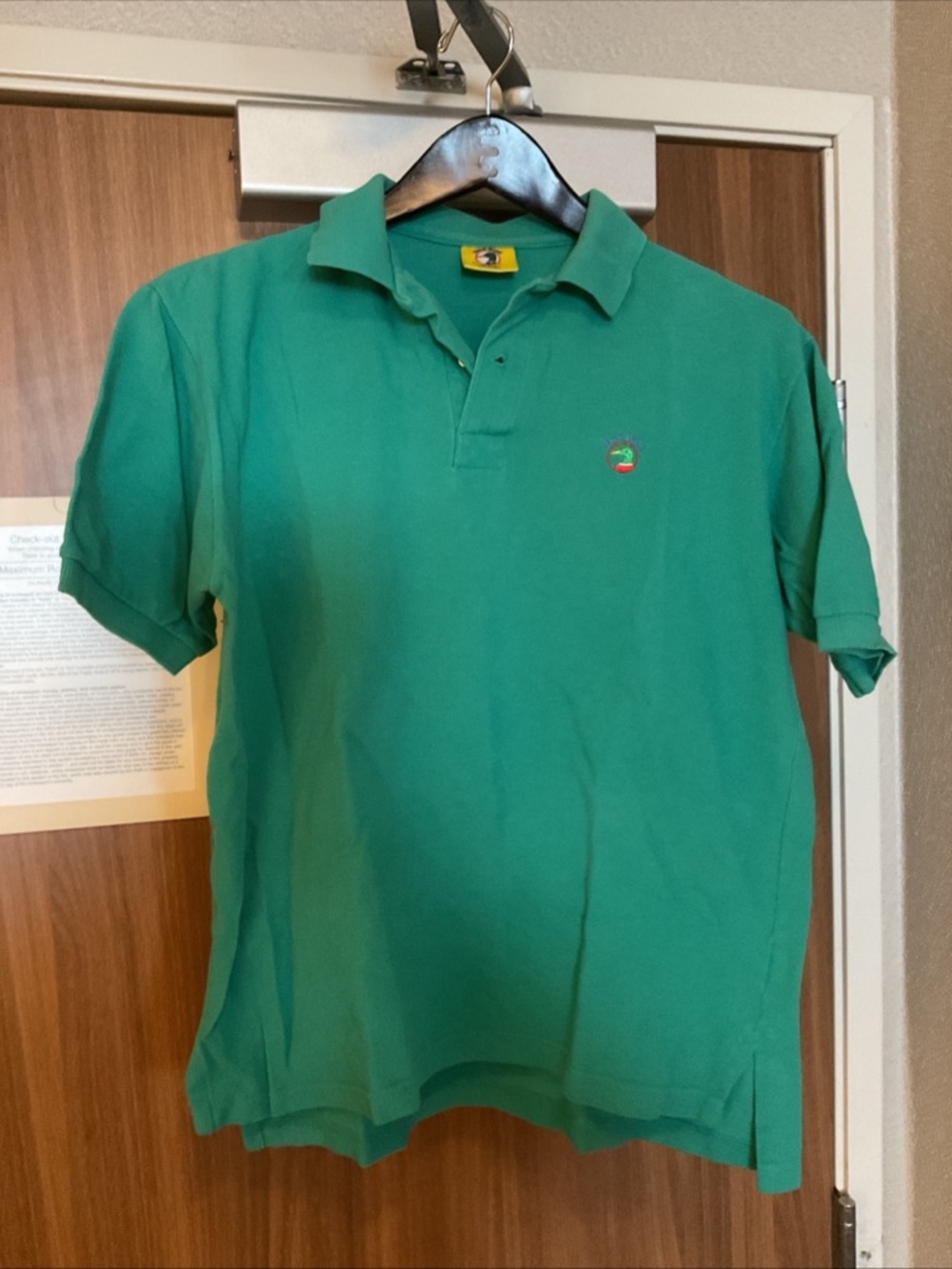 Duck Head - Green Polo Shirt with Embroidered Logo - Men's Classic Fit - Sz L